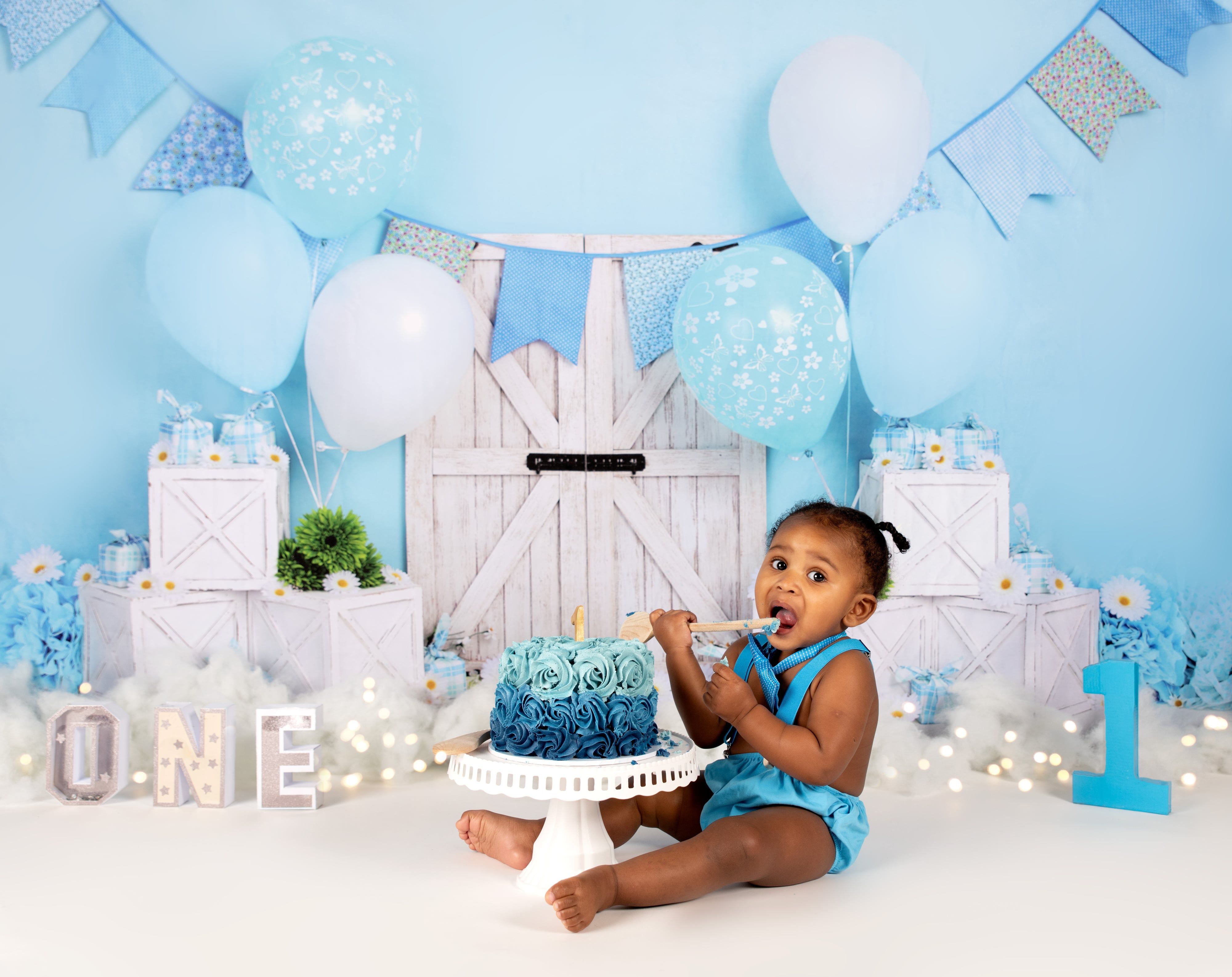 1st birthday cake smash photography