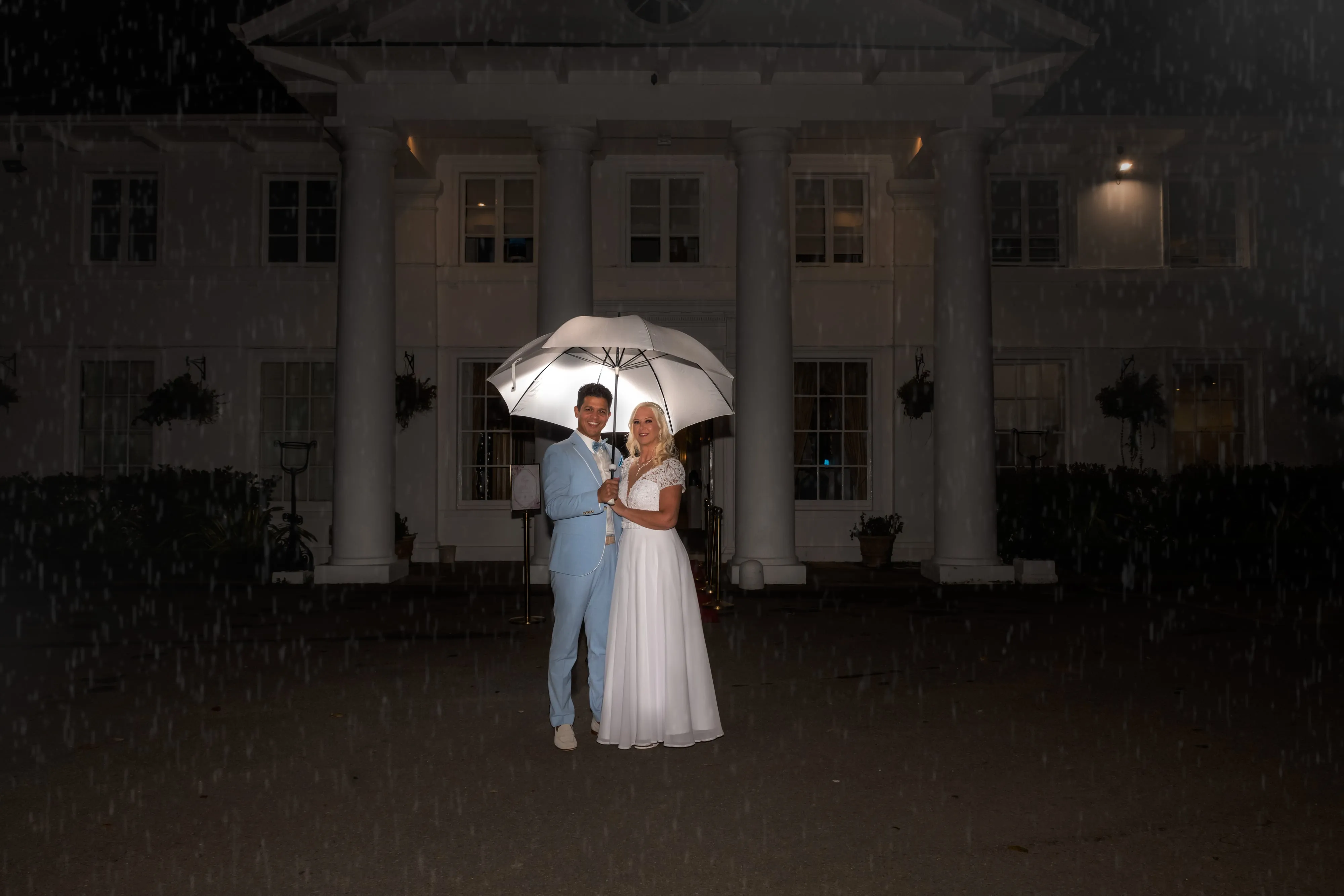 First dance under chandelier at Dyrham Park